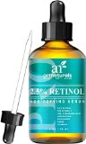 Art Naturals Enhanced Retinol Serum 25 with 20 Vitamin C and Hyaluronic Acid 1 oz- -Best Anti Wrinkle Anti Aging Serum for Face and Sensitive Skin -Clinical Strength Organic Ingredients -Night Therapy