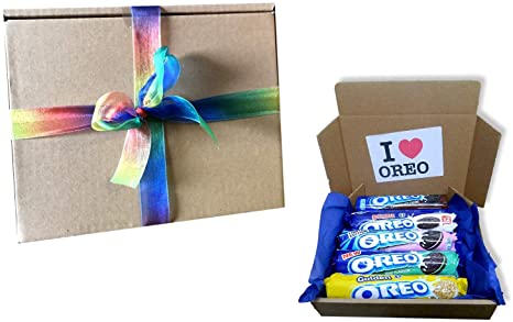 Limited Edition Oreo Biscuits Cookies Gift Box - Contains 2 NEW Flavours - Mint & Strawberry Cheesecake
