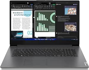 Lenovo 17,3 Zoll Full-HD Notebook - Intel Core 13th Gen U300, 5 Kerne, 4.40 GHz, 24 GB DDR4, 2000 GB SSD, Intel UHD, HDMI, Webcam, Bluetooth, USB-C/3.0, WLAN, Windows 11 Prof, MS Office - 7453