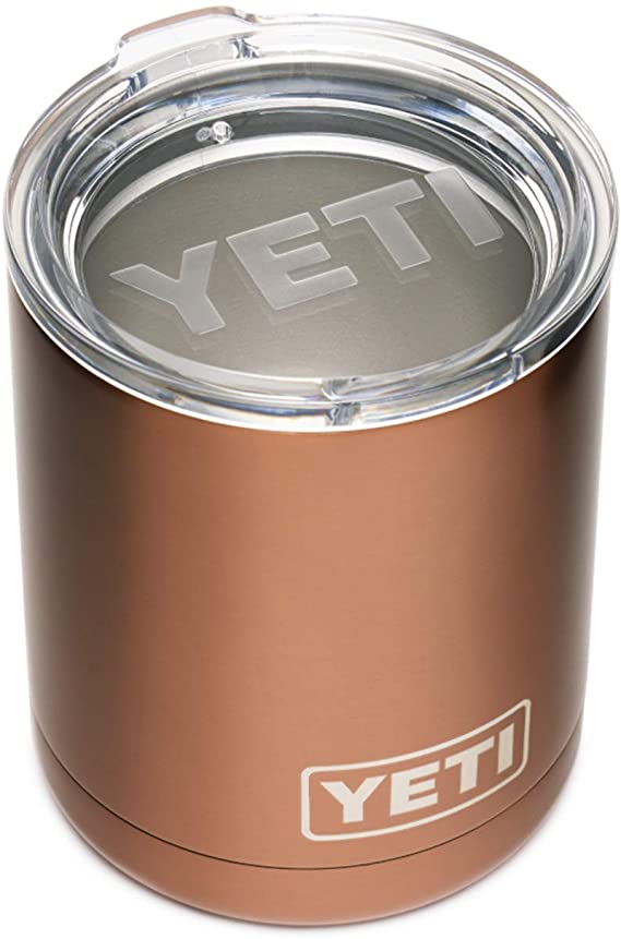 YETI Rambler 10 oz Lowball, Vacuum Insulated, Stainless Steel with Standard Lid