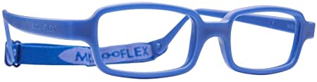 Miraflex New Baby 1 Kids Eye Glass Frames, 39/14, Age 3-6 (Dk Blue)