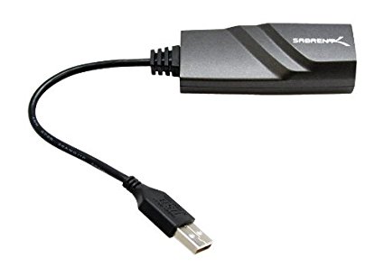 Sabrent USB 2.0 to 10/100/1000 Gigabit Ethernet LAN Wired Network Adapter