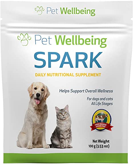 Pet Wellbeing - Spark for Cats and Dogs - Daily Nutritional Superfood for Digestive Health & Vitality - 100g