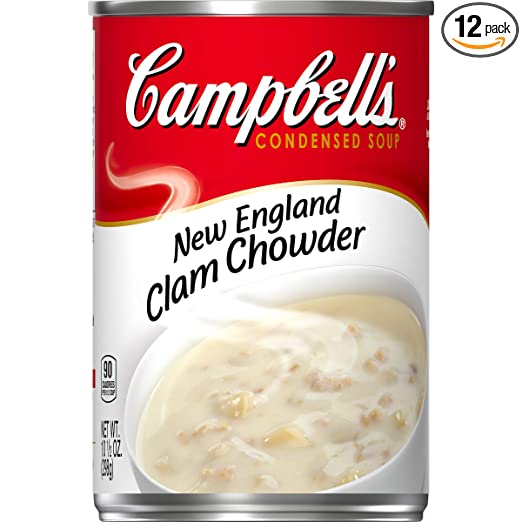 Campbell's Condensed New England Clam Chowder, 10.5 Ounce (Pack of 12)