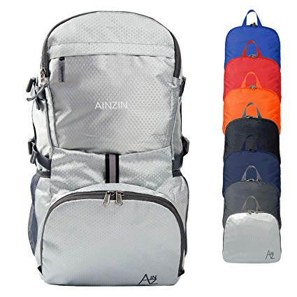 AINZIN 35L Lightweight Packable Durable Water Resistant Travel Hiking Foldable Backpack - Daypack Handy Foldable Camping Outdoor Cycling Backpack
