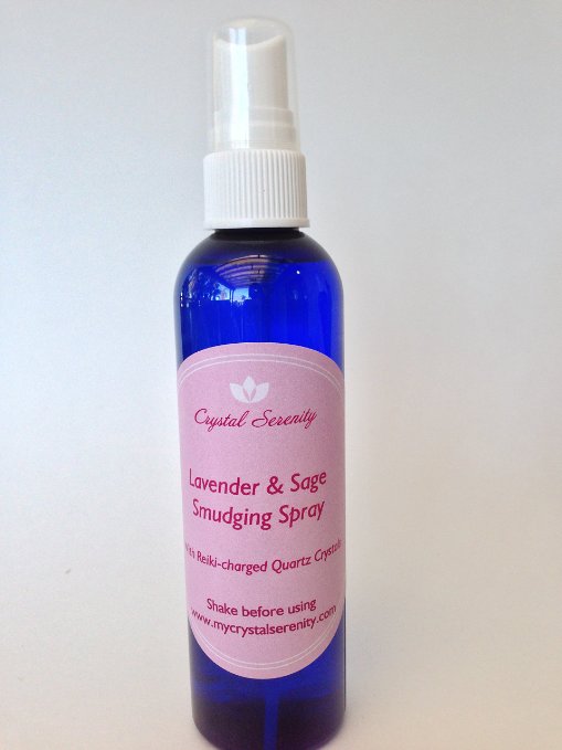 White Sage Smudge Spray: Lavender & Sage Smudging Spray - 4 ounces