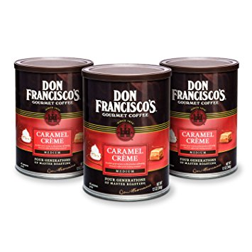 Don Francisco's Canned Coffee, Caramel Crème Flavored, 12-Ounce (3-Count)