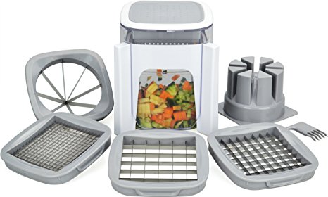 Surpahs X-CUT 4 In 1 Multifunction Vegetable & Fruit Chopper, Slicer, Dicer