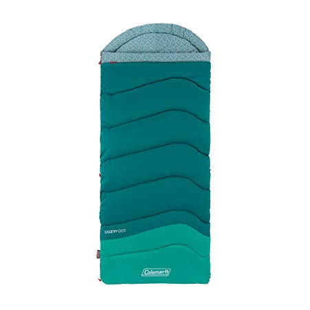 Coleman Cozy Foot Adult Sleeping Bag (40 Degrees), Multicolor