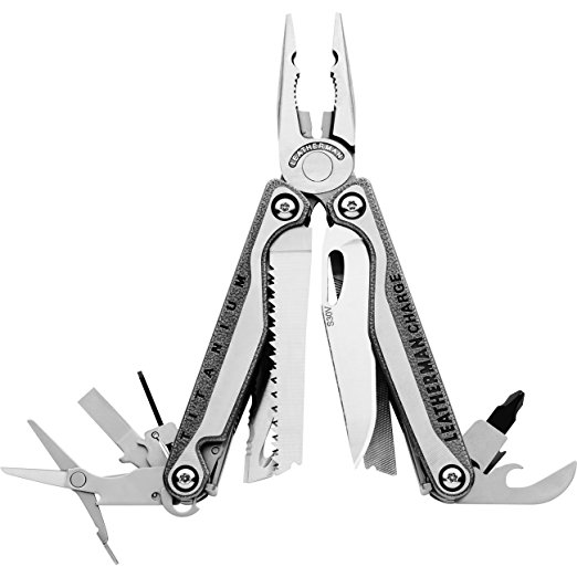 Leatherman Charge Multi-Tool TTi - Titanium Handle,  Leather,  Clam