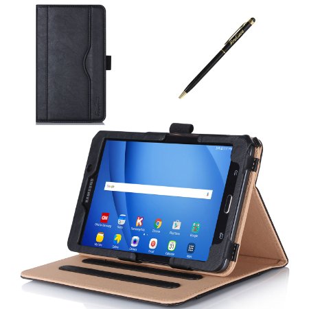 ProCase Samsung Galaxy Tab A 7.0 Case - Stand Folio Case Cover for Galaxy Tab A 7.0 SM-T280 SM-T285 Tablet, with Multiple Viewing Angles, Document Card Pocket (Black)