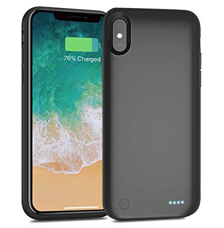 Battery Case for iPhone X/XS/10, 4000mAh Slim Portable Protective Charging Case Extended Rechargeable Battery Pack Charger Case Compatible with iPhone X/XS/10 (5.8 inch)