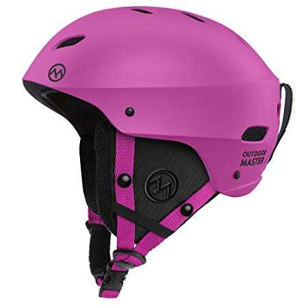 OutdoorMaster KELVIN Ski Helmet - with ASTM Certified Safety, 9 Options - for Men, Women & Youth