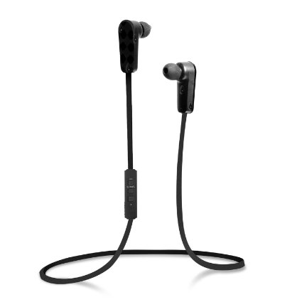 Jarv NMotion Sport Wireless Earbuds. Sweatproof and Water Resistant In-Ear Bluetooth Running Headphones with Premium HD Sound (Blk) Updated Version
