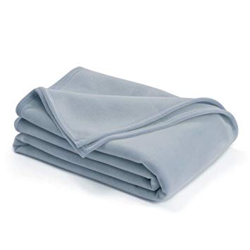 The Original Vellux Blanket - Full/Queen, Soft, Warm, Insulated, Pet-Friendly, Home Bed & Sofa - Wedgewood Blue