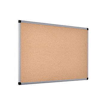 Bi-Office 600 x 900mm Aluminium Frame Cork Board