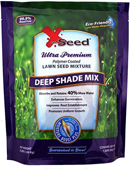 X-Seed Moisture Boost Plus Deep Shade Lawn Seed Mixture, 3-Pound ( Pack May Vary )