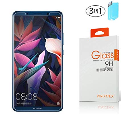 [3 Pack] Huawei Mate 10 Pro Screen Protector,NACODEX Tempered Glass Screen Protector for Huawei Mate10 Pro Ultra Clear Scratch Resistant Glass Protector