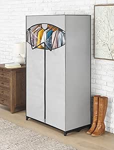 Whitmor Portable Clothes Closet, 36 inches, Grey