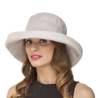 Ladies Womens Summer Wide Brim Shapable Foldable Packable Sun Hat LP1304