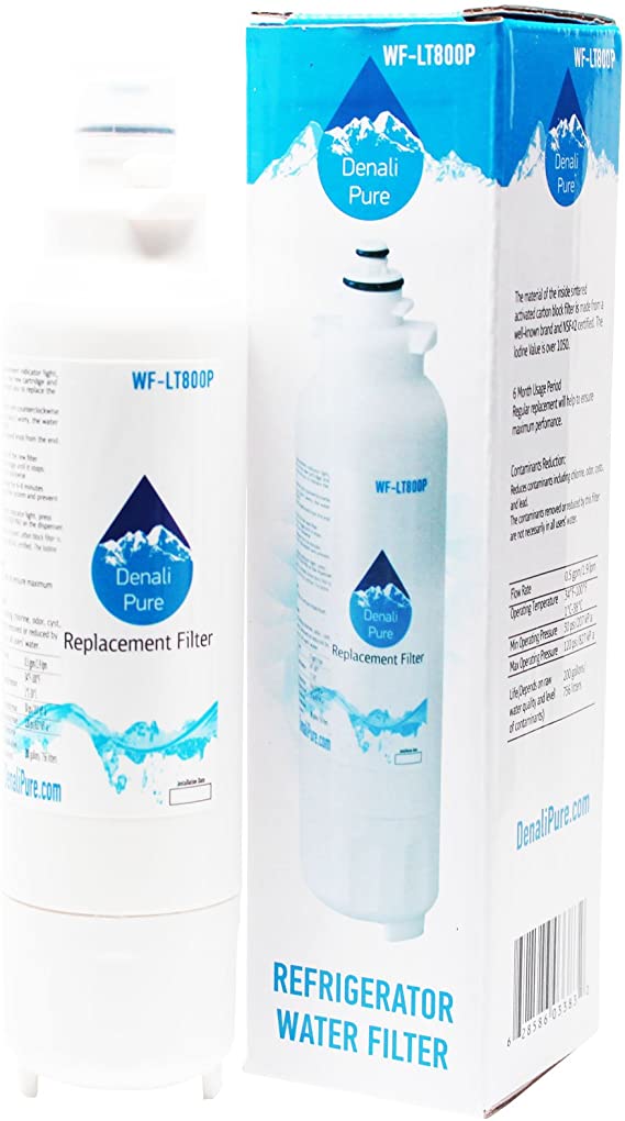Replacement for LG LMXS30776S Refrigerator Water Filter - Compatible with LG LT800P, ADQ73613401 Fridge Water Filter Cartridge