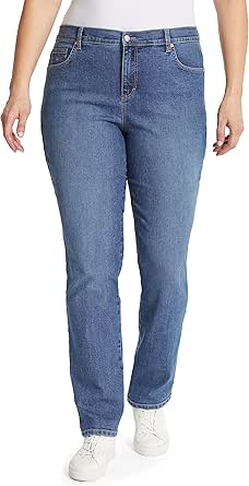 Gloria Vanderbilt Womens Amanda Classic High Rise Tapered Jean Plus Size