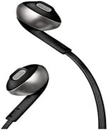 JBL Tune 205BT Wireless in-Ear Earbud Headphones with Bluetooth and Microphone – Flat Tangle-Free Cable – Black