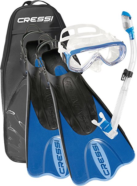 Cressi PALAU SAF SET, Adult Snorkeling Set with Carry Bag - Cressi: Italian Quality Since 1946