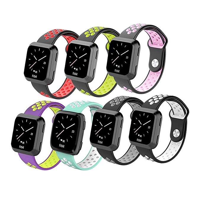 Budesi Replacement Bands Compatible for Fitbit Versa Bands,Bracelet Replacement Band Wristband Accessories Strap Compatible Fitbit Versa Women Men Smartwatch