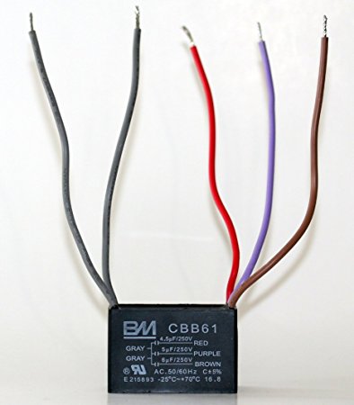 BM Ceiling Fan Capacitor 5 wire 4.5/5/6