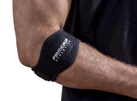 2 Pack of FirmGrip Athletics Tennis Elbow Support Brace Stap Bands Forearm Pain Relief for Golfer's and Tennis Elbow-Sports for Men and Women