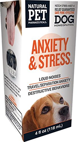 Natural Pet Pharmaceuticals by King Bio Anxiety and Stress Control for Dog, 4-Ounce