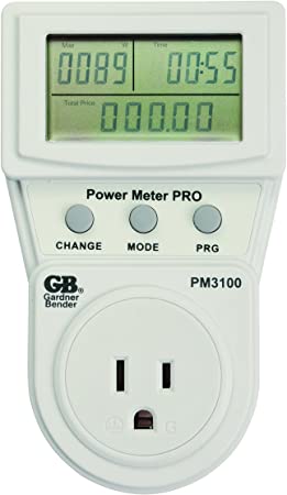 Gardner Bender PM3100 Pro Energy Usage Power Meter, Grey