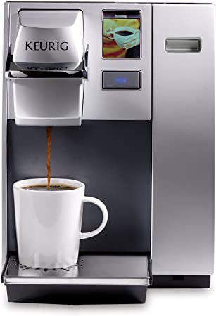 Keurig K155 Office Pro Commercial Coffee Maker, Single Serve K-Cup Pod Coffee Brewer, Silver,Extra Large 90 oz. Water Reservoir