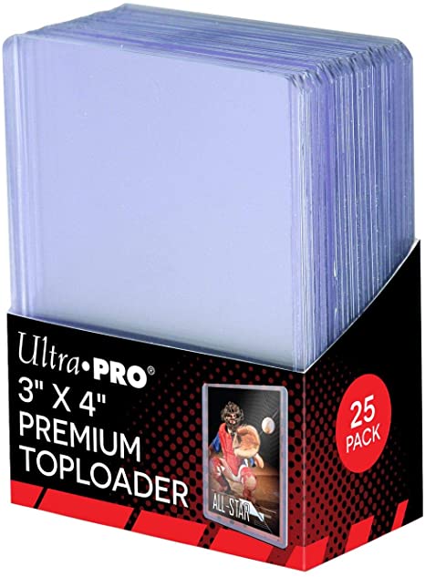 2 Ultra Pro Premium Top Loader Packs - 2 Packs of 25 (50 Total) - Fits Standard Thickness cards