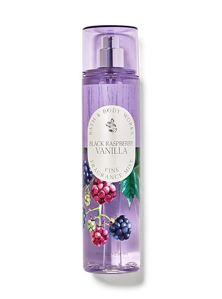 Bath & Body Works Black Raspberry Vanilla Signature Collection Fragrance Mist 8 Fl Oz (Blackberry Vanilla)