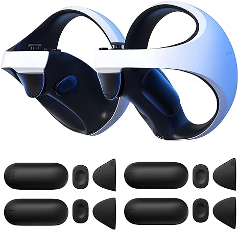 JSAUX 2Pack Anti-Slip Silicone Pad for PS VR2 Sense Controller, Accessories for Enhancing the Game Experience, No Tools No Glue Residue, Compatible with PSVR2 Controller LR/LR1/LR2 Buttons