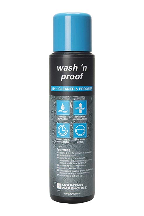 Mountain Warehouse Wash N Proof 300ml -Breathable Proofer - For Hiking Gear, Clothing