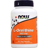 NOW Foods L-ornithine 120 Capsules  500mg