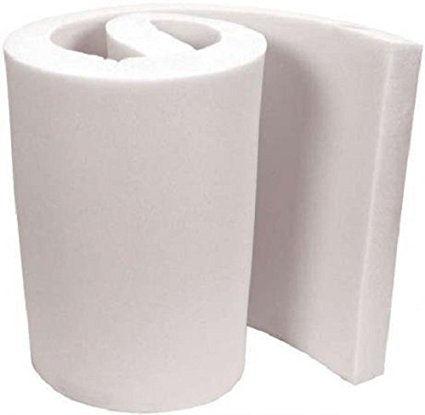 Mybecca Upholstery Foam Cushion High Density (Seat Replacement, Upholstery Sheet, Foam Padding), 4" H x 24" W x 72" L