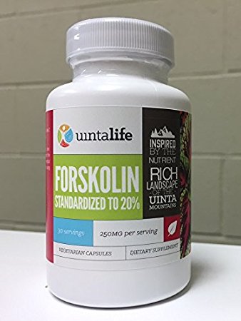 Pure Forskolin - Standardized to 20% - 30 Servings