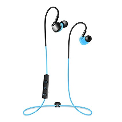 Artiste B2 Wireless Bluetooth Headphone with Mic Sports Earphone for Running Noise Cancelling Earbuds Volume Control for iOS and Android
