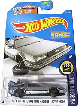 Hot Wheels 2016 Screen Time Hover Mode Back to The Future Time Machine Delorean