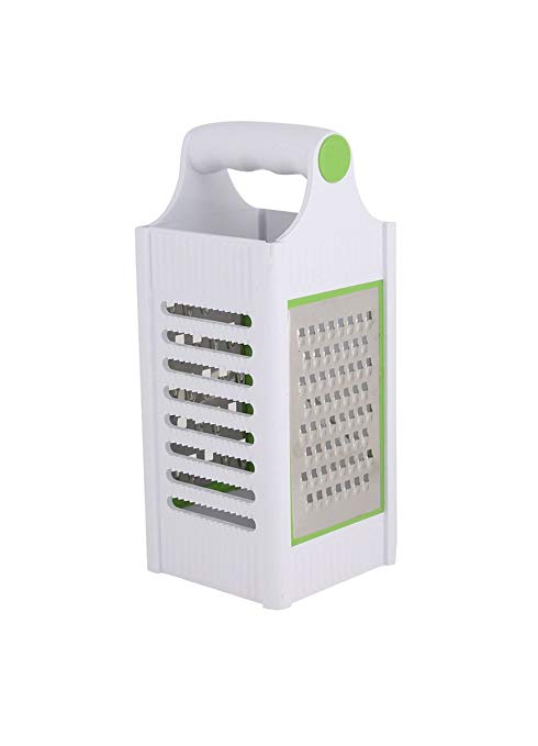 Apex Plastic Multi Purpose 4 In 1 Slicer and Grater, White