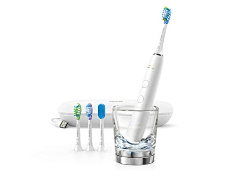 Philips Sonicare DiamondClean Smart Electric, Rechargeable toothbrush for Complete Oral Care, with Charging Travel Case, 5 modes  – 9500 Series, White, HX9924/34 FFP