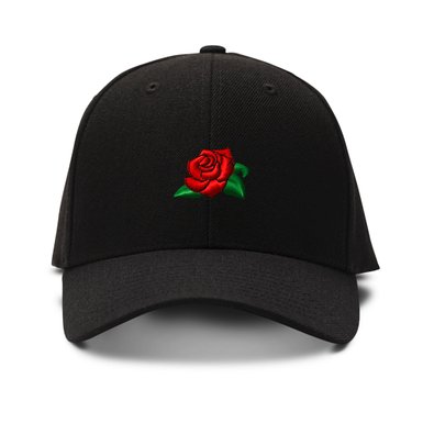 ROSE FLOWER Embroidery Embroidered Adjustable Hat Baseball Cap