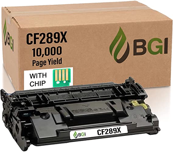 BGI Remanufactured Toner Cartridge for HP 89X CF289X (with CHIP) for Laserjet Enterprise M507 M507dn M507dng M507n M507x MFP M528 M528c M528z M528dn M528f | High Yield | CHIP Installed | Made in USA