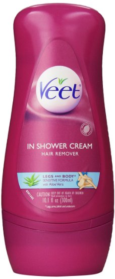 Veet In Shower Hair Remover Cream, Sensitive Formula, 10.10 Ounce