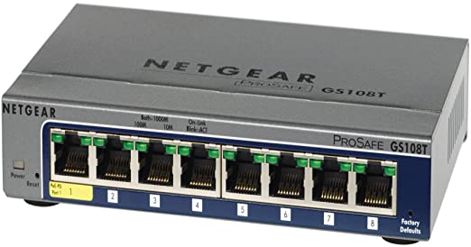 NETGEAR ProSafe GS108Tv2 Gigabit Smart Switch