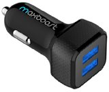 Smart Port Car Charger Maxboost 48A24W 2-Port USB Car Charger -BlackBlack Portable Fast External Battery Pack Charger Compatible to iPhone 6 Plus iPhone 6 iPhone 6S 5S 5 5C 4S 4 Samsung Galaxy Note 5 4 5 2 Samsung Galaxy S6 S6 Edge  S5  S4  S3  Tab 4 3 2 70 80 101  S 84 105 LG Optimus G4 G3 G2 G Flex G Pro 2 HTC One M9 M8 M7 M4 Nexus 6 5 4 7 8 iPad Air 2 iPad 432iPad Mini 3 2 Retina iPod Touch Bluetooth Speaker aka Extended Backup Power Bank Car Charger